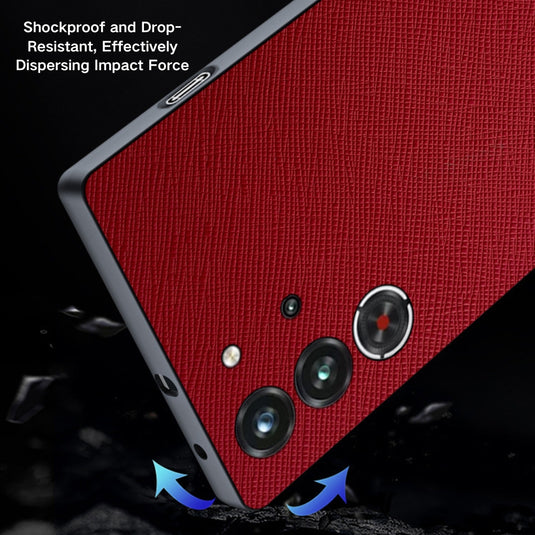ZTE nubia Red Magic 10 Pro / 10 Pro Plus - Solid Color Leather Full-Wrap Business Phone Case - i-Station Mobile Phone & Electronic Device Repair and Accessories