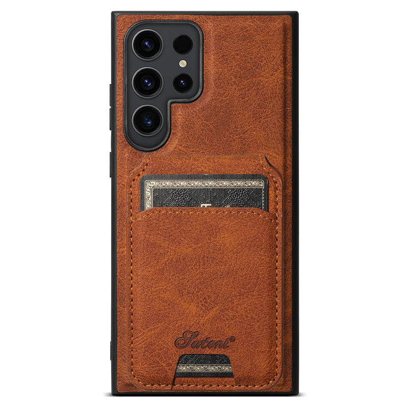 Load image into Gallery viewer, Samsung Galaxy S22/Plus/Ultra - Business Detachable Magnetic Leather Card Holder Stand Case - i-Station Mobile Phone & Electronic Device Repair and Accessories