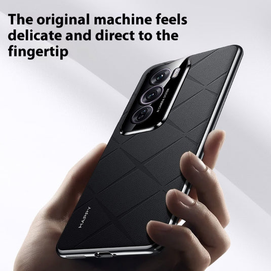 OPPO Reno11 Pro (CPH2607) - Plain Leather PC Phone Case - i-Station Mobile Phone & Electronic Device Repair and Accessories