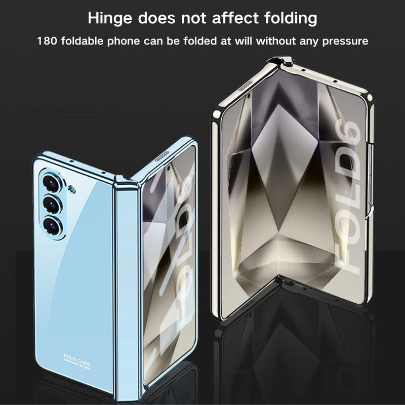 Load image into Gallery viewer, Samsung Galaxy Z Fold 5(SM-F946) - Hinged Foldable Full Coverage Transparent Shockproof Protective Case - i-Station Mobile Phone & Electronic Device Repair and Accessories