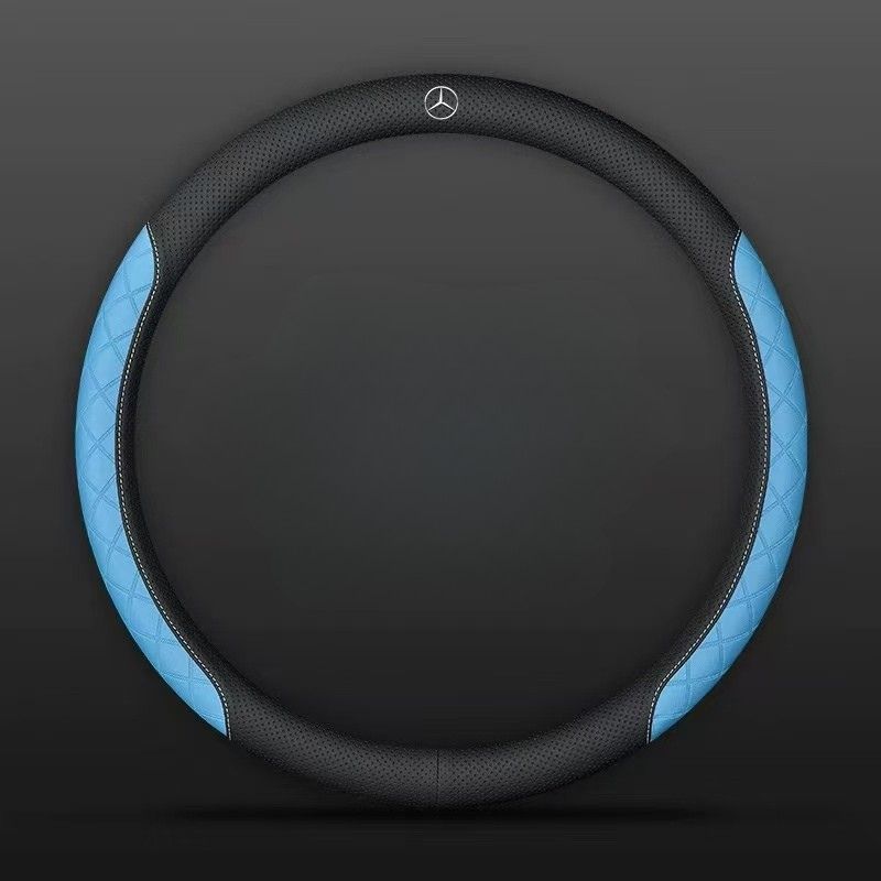 Load image into Gallery viewer, Mercedes-Benz PU Leather Steering Wheel Cover with Heat-Pressed Embossed Texture For C260L, GLB220, GLC, GLE350, GLA200, E300L