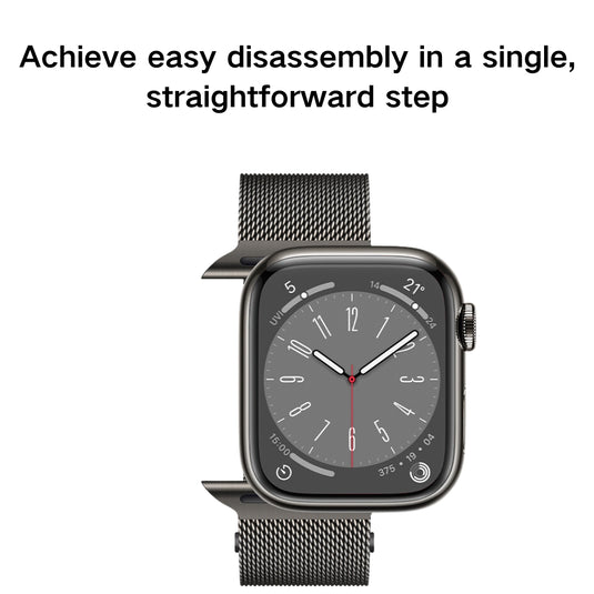 Apple Watch Series 1/2/3/4/5/6/SE/7/8/9/10/Ultra - Metal Clasp Magnetic Round Head Watch Band - i-Station Mobile Phone & Electronic Device Repair and Accessories