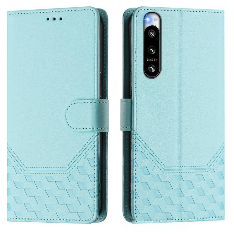 Load image into Gallery viewer, Sony Xperia 5 IV - Women Embossed Flip PU Leather Wallet Series Case With a lanyard - i-Station Mobile Phone & Electronic Device Repair and Accessories