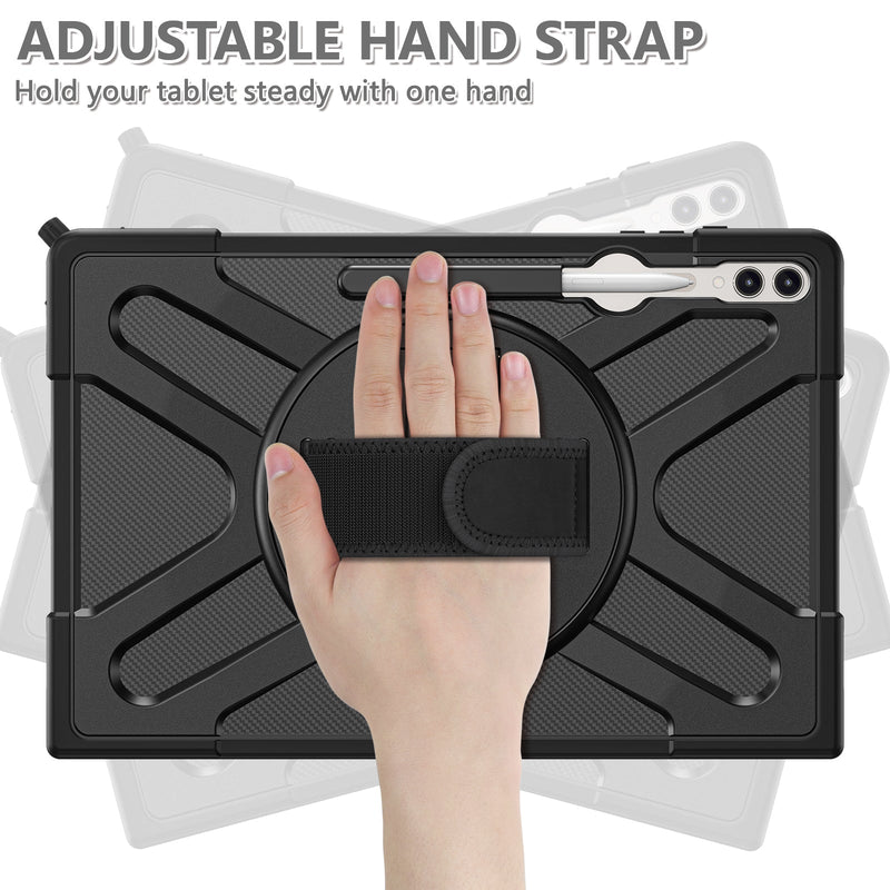Load image into Gallery viewer, Samsung Galaxy Tab S8 Ultra & S9 Ultra 14.6" - 360 Degree Rotate Shockproof Heavy Duty Tough Stand Case Cover With  Pen Holder - Polar Tech Australia