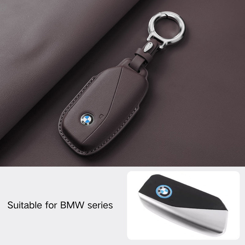 Load image into Gallery viewer, BMW Leather Car Key Fob Case Cover For 1, 2, 3, 5, 7 Series, X1, X3, X5, X6, X7, ix1, ix40, ix50, i8 - i-Station Mobile Phone & Electronic Device Repair and Accessories