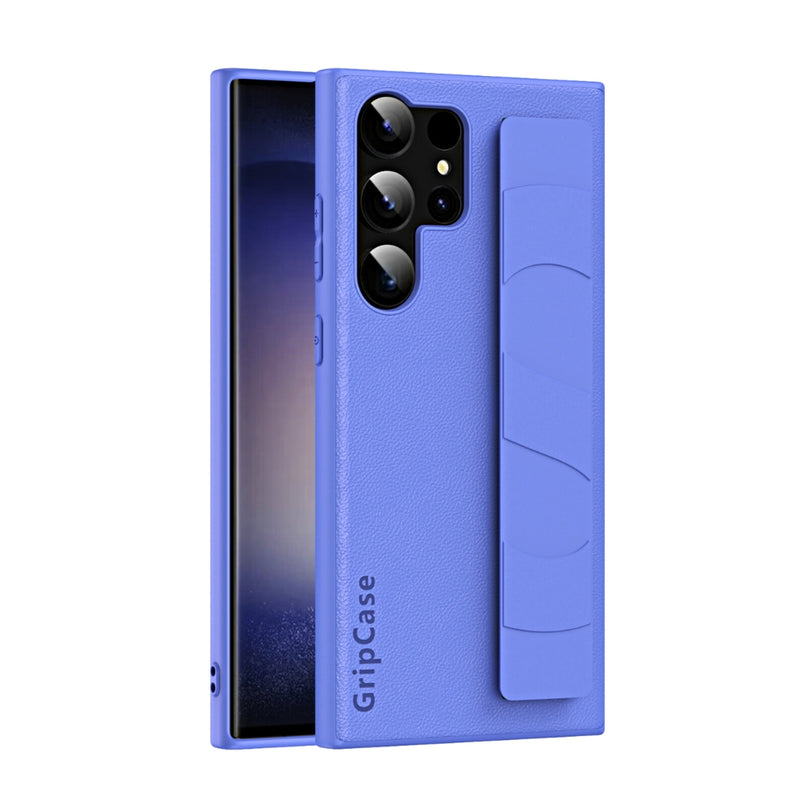 Load image into Gallery viewer, Samsung Galaxy S22/Plus/Ultra - Skin-friendly Shockproof Leather Case With Elastic Wristband - i-Station Mobile Phone & Electronic Device Repair and Accessories