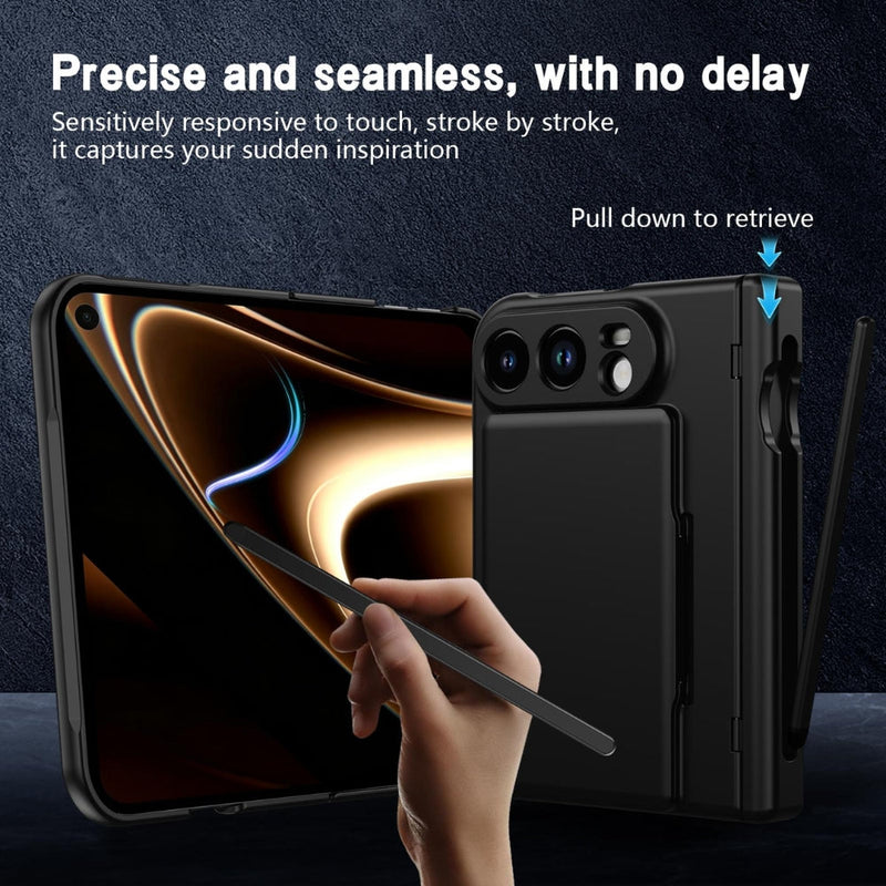Load image into Gallery viewer, Apple iPhone Duo - Card Bag Holder Hinge Integrated Film Phone Case, with Pen - Polar Tech Australia