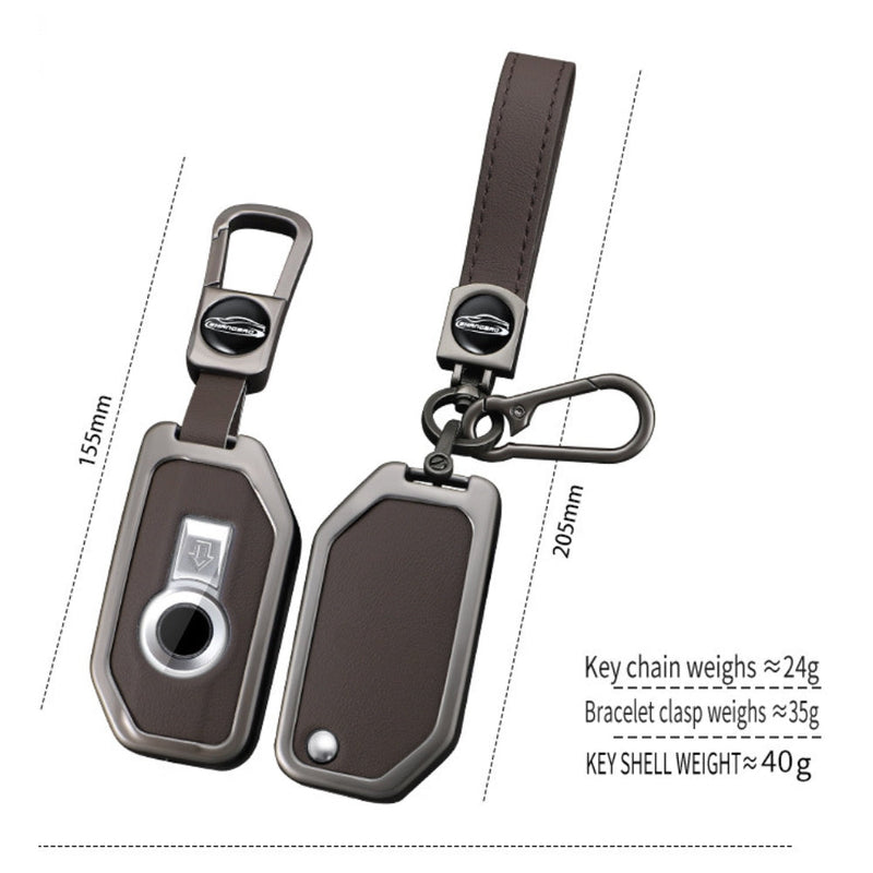 Load image into Gallery viewer, BMW Motorcycle Zinc Alloy + Leather Protection Car Key Fob Case Cover For R1200GS, R1250GS, R1200RT, K1600, K1600B - i-Station Mobile Phone & Electronic Device Repair and Accessories