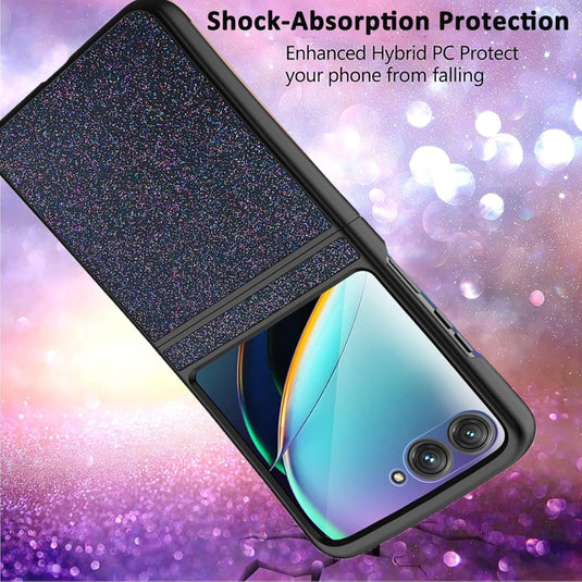 Motorola Razr 40 Ultra - Glitter Sparkly Silicone Full Coverage Shockproof Phone Case - i-Station Mobile Phone & Electronic Device Repair and Accessories