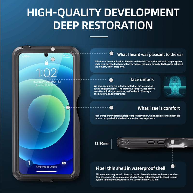 Load image into Gallery viewer, Xiaomi Redmi Note 13 5G / 13 Pro 5G - Shellbox Full Covered Waterproof Heavy Duty Tough Armor Case - i-Station