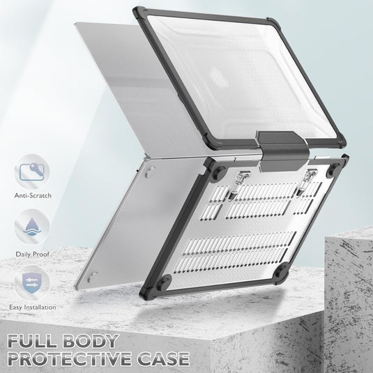 MacBook Air 15.3" M2 & M3 2023 & 2024 (A2941 & A3114) - Full Coverage Shockproof Foldable Stand Protective Case - i-Station Mobile Phone & Electronic Device Repair and Accessories