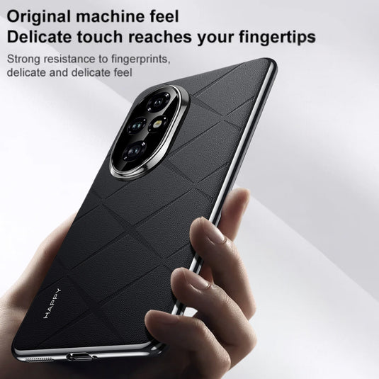 Honor 100/Pro - Plain Leather PC Phone Case - i-Station Mobile Phone & Electronic Device Repair and Accessories