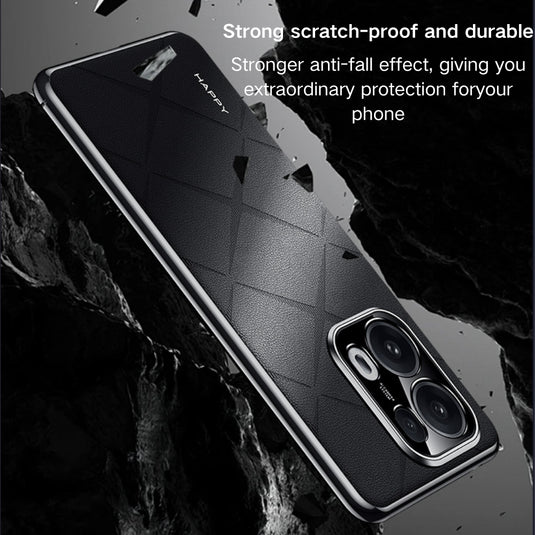 OPPO Reno13 / Pro - Plain Leather PC Phone Case - i-Station Mobile Phone & Electronic Device Repair and Accessories