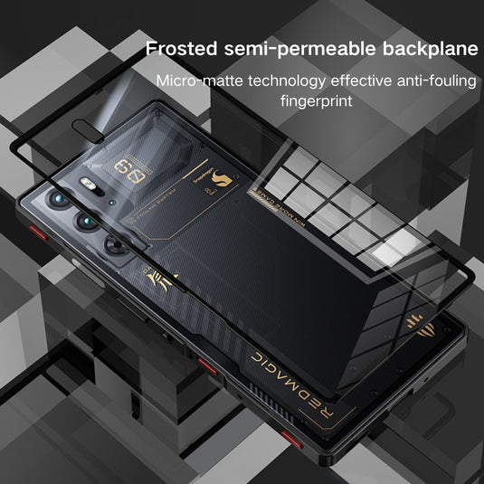 ZTE nubia Red Magic 9S Pro / 9S Pro Plus - Metal Frame Frosted Magnetic Phone Case - i-Station Mobile Phone & Electronic Device Repair and Accessories