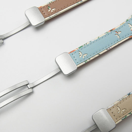 Apple Watch Series 1/2/3/4/5/6/SE/7/8/9/Ultra - Hollowed-out Butterfly Printed Leather Tang Buckle Watch Band - i-Station Mobile Phone & Electronic Device Repair and Accessories