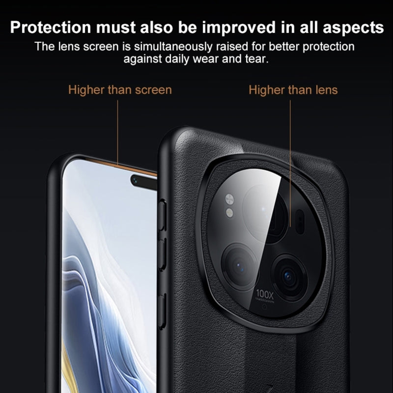 Load image into Gallery viewer, Honor Magic6/Pro - Splicing Plain Leather PC Shockproof Phone Case - i-Station Mobile Phone & Electronic Device Repair and Accessories