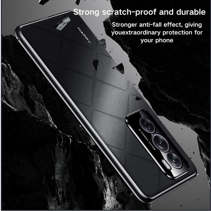 Load image into Gallery viewer, OPPO Reno11 Pro (CPH2607) - Plain Leather PC Phone Case - i-Station Mobile Phone & Electronic Device Repair and Accessories