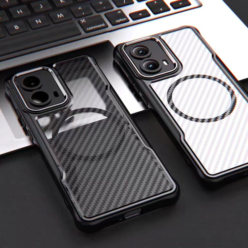 Load image into Gallery viewer, Motorola Moto Edge (2024) Heat-Dissipating Frosted Carbon Fiber Hard Essentials Series Case - i-Station Mobile Phone & Electronic Device Repair and Accessories