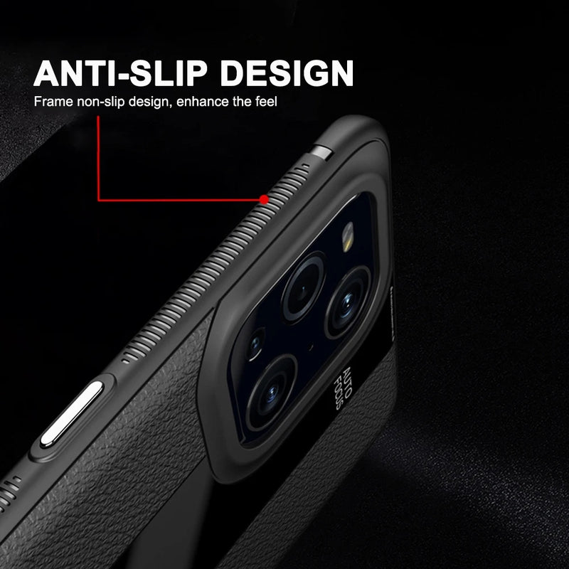 Load image into Gallery viewer, OPPO Find X5/Pro - Luxurious Litchi-Texture Silicone Protective Case - i-Station Mobile Phone & Electronic Device Repair and Accessories