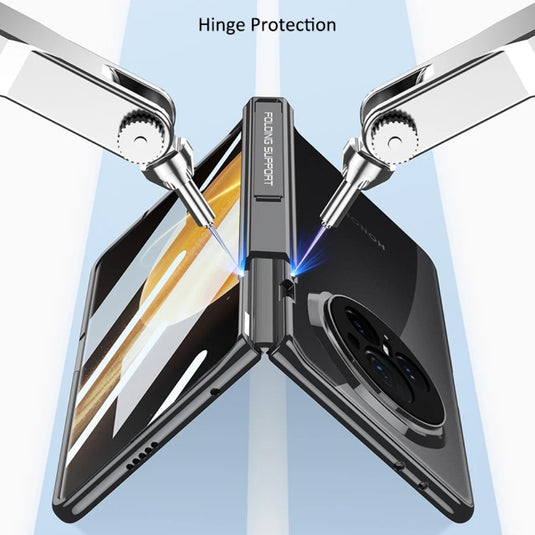 Honor Magic V3 - Electroplated Frame Side Wrap Stand Shockproof Protective Case - i-Station Mobile Phone & Electronic Device Repair and Accessories