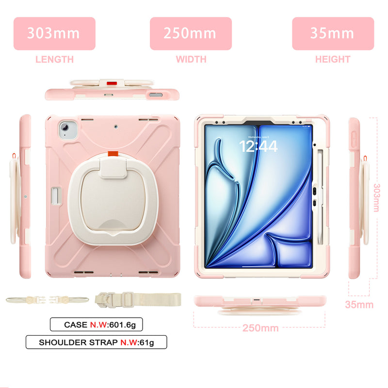 Load image into Gallery viewer, Lenovo Tab M11 11.0" 2024 (TB-330XU/330FU) - Multifunctional Shockproof Heavy Duty Series Case With Shoulder Strap - i-Station Mobile Phone & Electronic Device Repair and Accessories