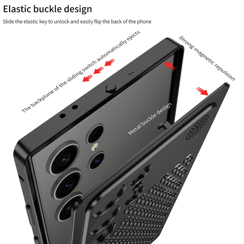 Load image into Gallery viewer, Samsung Galaxy S24/Plus/Ultra - Metal Heat Dissipation Phone Case - i-Station Mobile Phone & Electronic Device Repair and Accessories