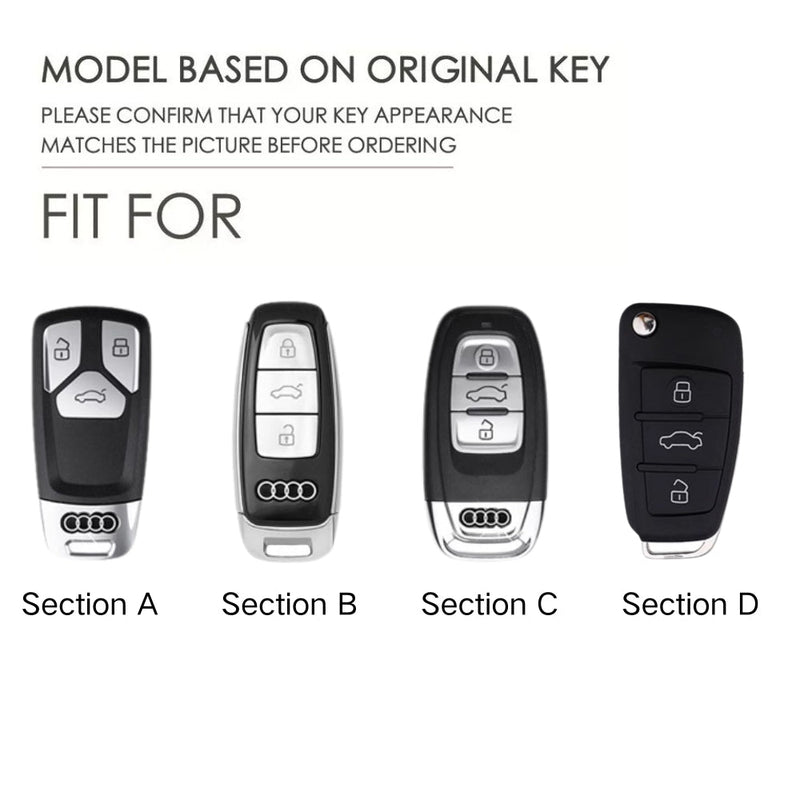 Load image into Gallery viewer, Audi Stylish with Cool Shockproof Car Key Protective Fob Case Cover For A3, A4, A5, A6, Q2, Q3, Q5, Q7, Q8, e-tron - i-Station Mobile Phone & Electronic Device Repair and Accessories
