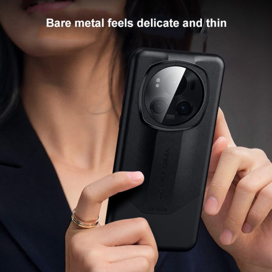 Honor Magic6/Pro - Splicing Plain Leather PC Shockproof Phone Case - i-Station Mobile Phone & Electronic Device Repair and Accessories