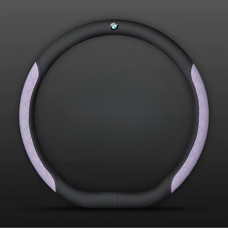 Load image into Gallery viewer, BMW PU Leather Steering Wheel Cover with Heat-Pressed Embossed Texture For 5 Series (530), 3 Series, 7 Series, 1 Series, X1, X2, X3, X4, X5, i3, iX3 - i-Station Mobile Phone & Electronic Device Repair and Accessories