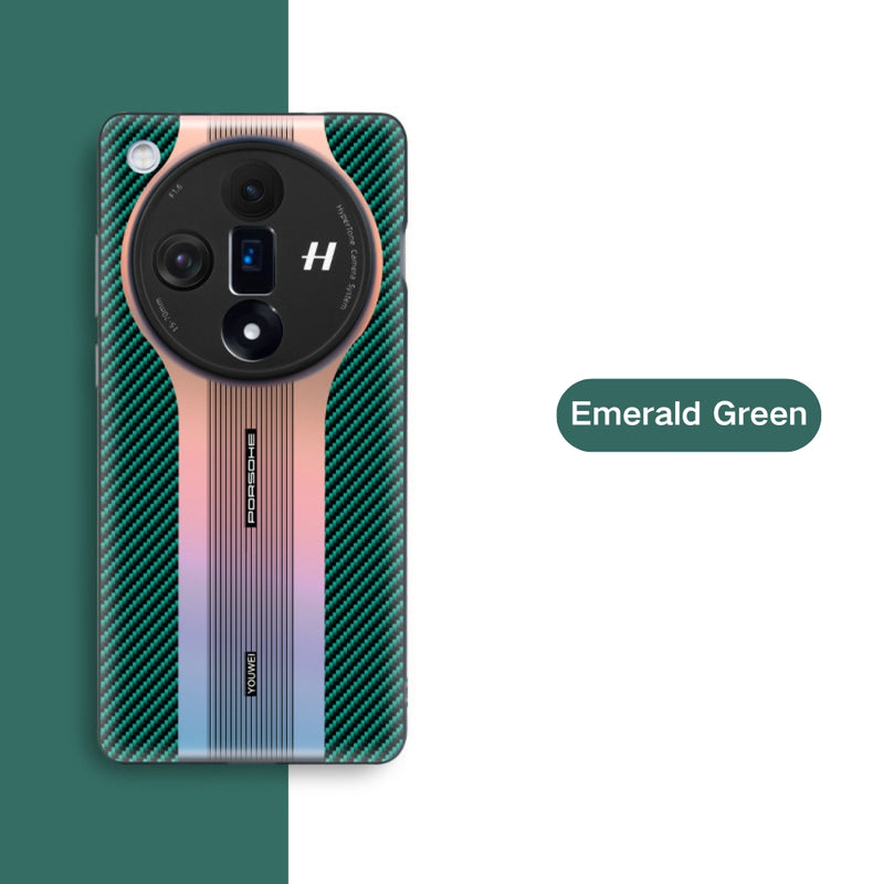Load image into Gallery viewer, OPPO Find X7 Ultra (PHY110) - Carbon Fiber Texture Aurora Laser Anti-Fingerprint Lifeproof Series Case - i-Station Mobile Phone & Electronic Device Repair and Accessories