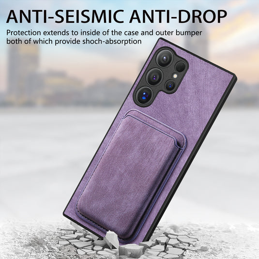 Samsung Galaxy A55 5G (SM-A556) - Business Shockproof Magnetic Attraction Leather Wallet Series Case - i-Station Mobile Phone & Electronic Device Repair and Accessories