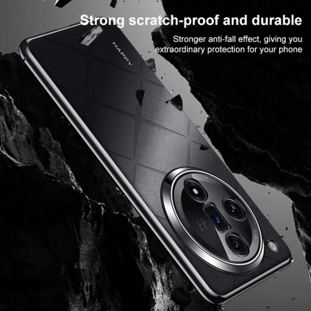 OPPO Find X8 Pro - Plain Leather PC Phone Case - i-Station Mobile Phone & Electronic Device Repair and Accessories