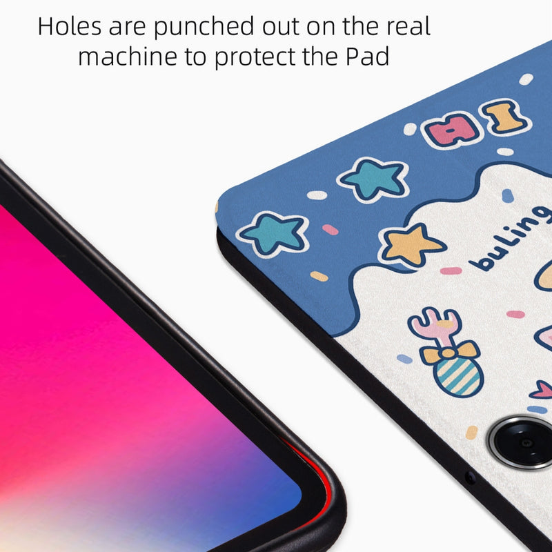 Load image into Gallery viewer, OPPO Pad Neo (OPD2302, OPD2303) - Cute Cartoon Pattern Magnetic Flip Stand Protective Case - i-Station Mobile Phone & Electronic Device Repair and Accessories