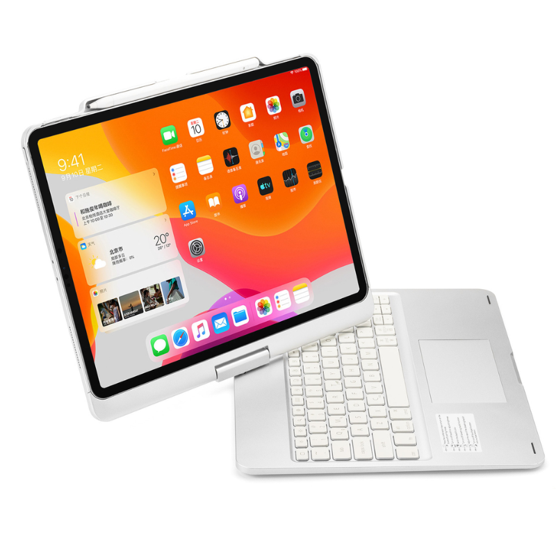 Apple iPad Pro 13-inch M4 (2024) 360° Rotating Wireless Touchpad Keyboard Flip Cover Case - i-Station Mobile Phone & Electronic Device Repair and Accessories