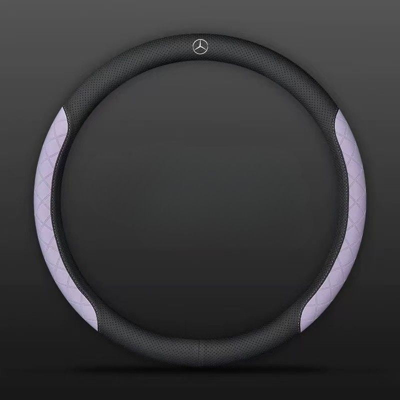 Load image into Gallery viewer, Mercedes-Benz PU Leather Steering Wheel Cover with Heat-Pressed Embossed Texture For C260L, GLB220, GLC, GLE350, GLA200, E300L