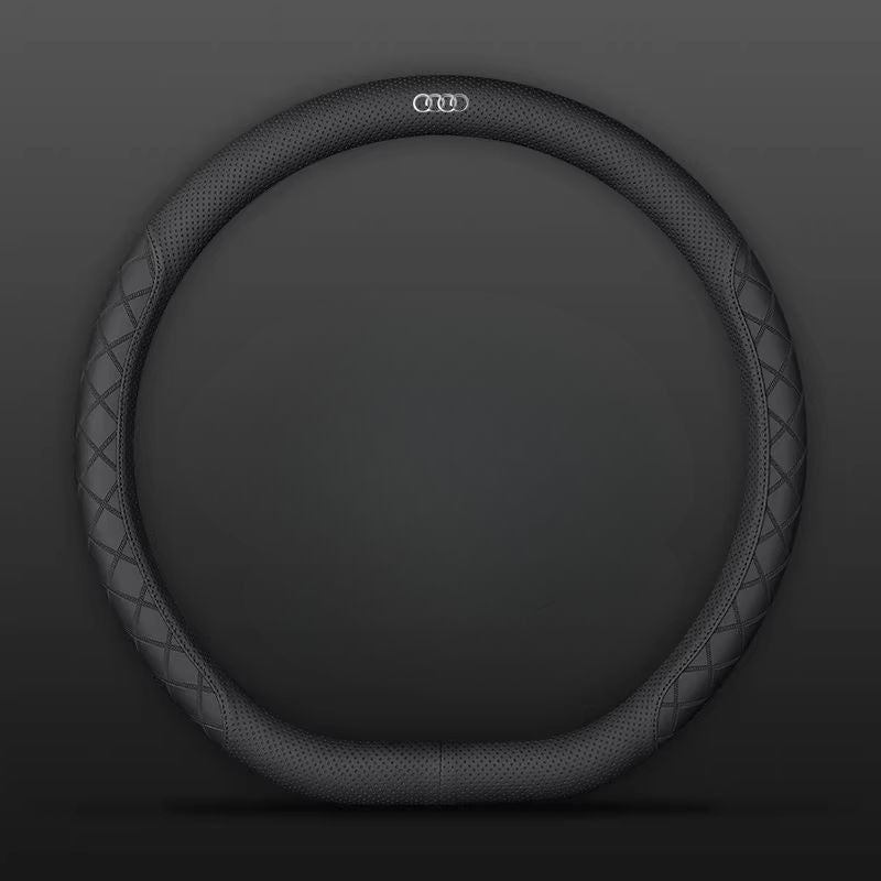 Load image into Gallery viewer, Audi PU Leather Steering Wheel Cover with Heat-Pressed Embossed Texture For A5, A6, A7, A8L, Q2L, Q3, Q4, Q5L, Q7, Q8