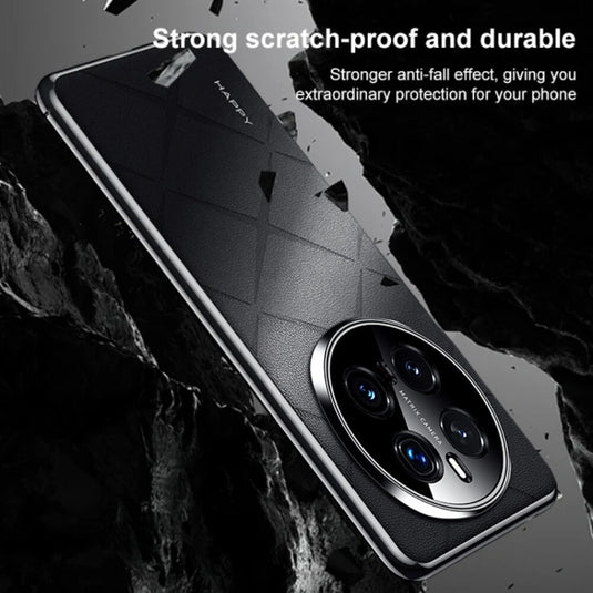 Honor X60/Pro - Plain Leather PC Phone Case - i-Station Mobile Phone & Electronic Device Repair and Accessories