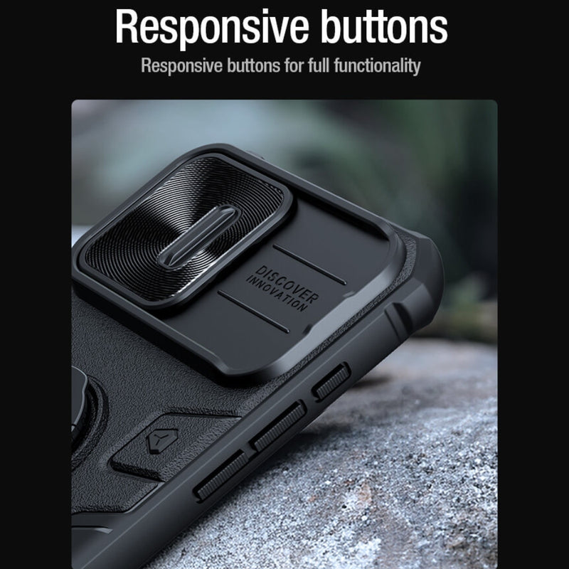 Load image into Gallery viewer, Apple iPhone 15 Pro/Max - NILLKIN Shockproof CamShield Armor with Invisible Ring Holder Protective Case - i-Station Mobile Phone & Electronic Device Repair and Accessories