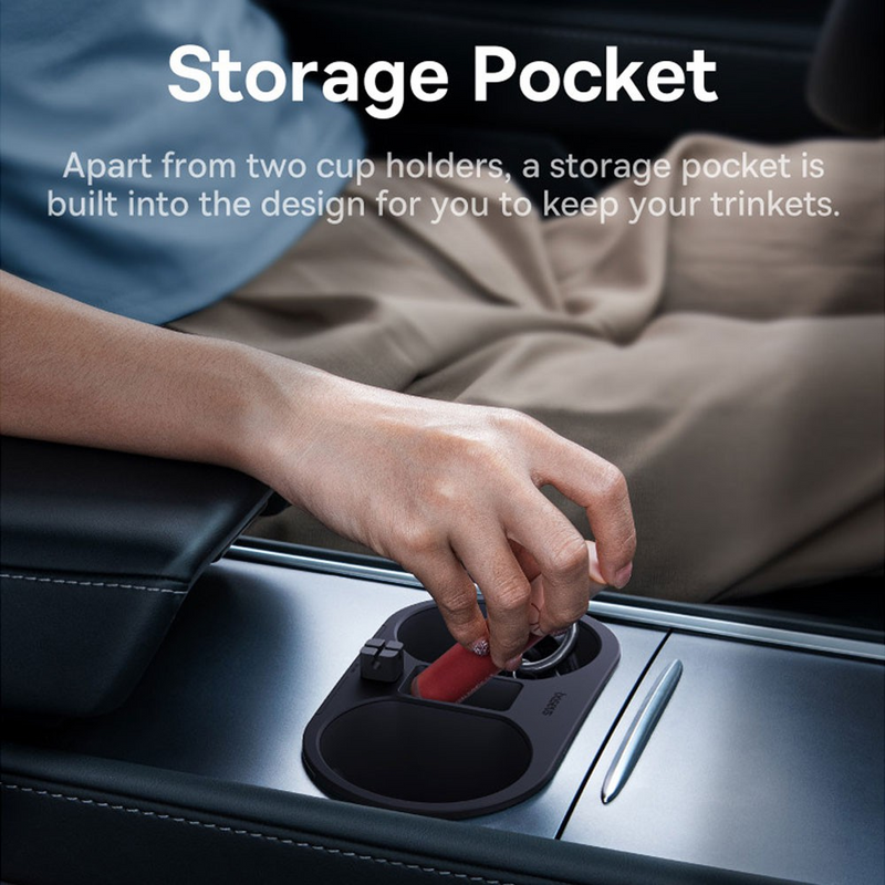 Load image into Gallery viewer, Baseus T-Space Series Cup Holder for Tesla Cluster Black - i-Station Mobile Phone & Electronic Device Repair and Accessories