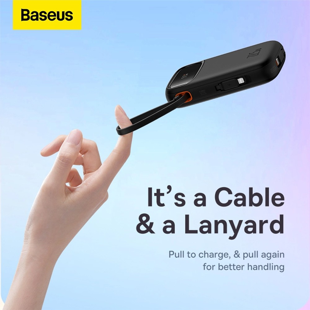 Baseus Qpow2 Dual-Cable Digital Display Fast Charge Power Bank 20000mAh 22.5W - i-Station Mobile Phone & Electronic Device Repair and Accessories