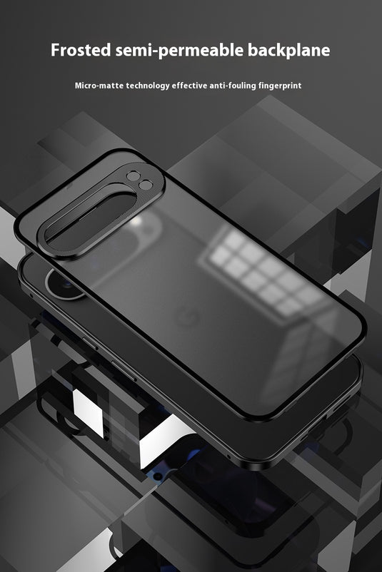 Google Pixel 9/Pro/Pro XL - Full Cover Metal Frame Shockproof Matte Case - i-Station Mobile Phone & Electronic Device Repair and Accessories
