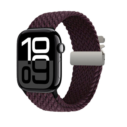 Apple Watch Series 1/2/3/4/5/6/SE/7/8/9/10/Ultra - Parachute Buckle Nylon Braided Loop Watch Band - i-Station Mobile Phone & Electronic Device Repair and Accessories