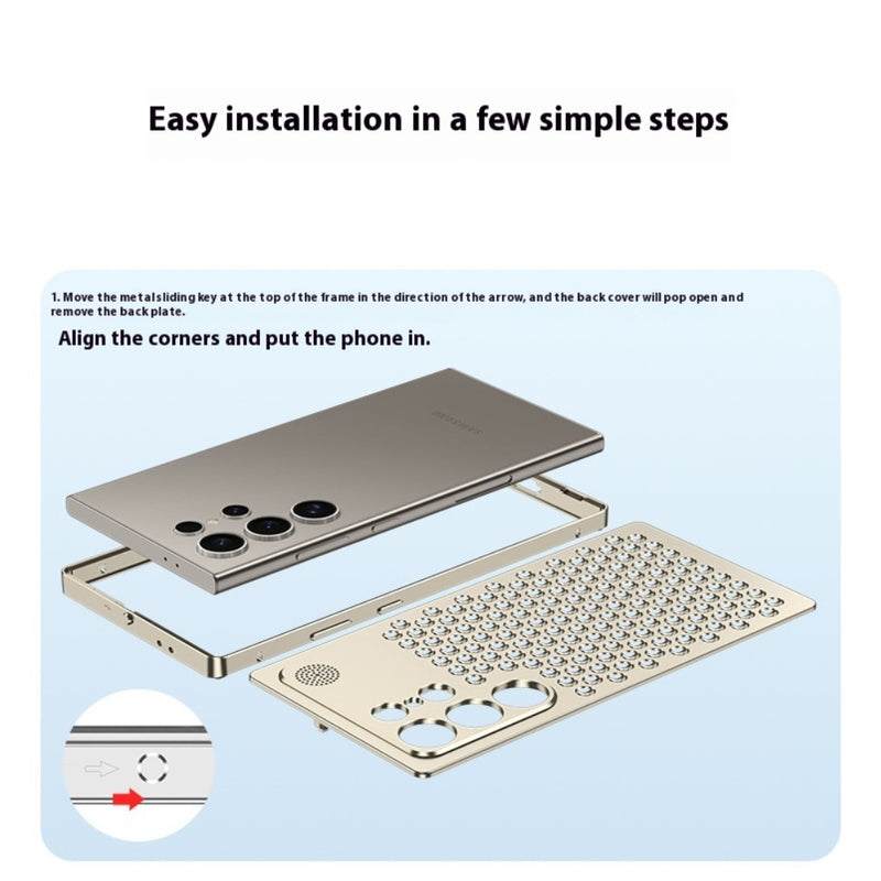 Load image into Gallery viewer, Samsung Galaxy S24/Plus/Ultra - Metal Heat Dissipation Phone Case - i-Station Mobile Phone & Electronic Device Repair and Accessories