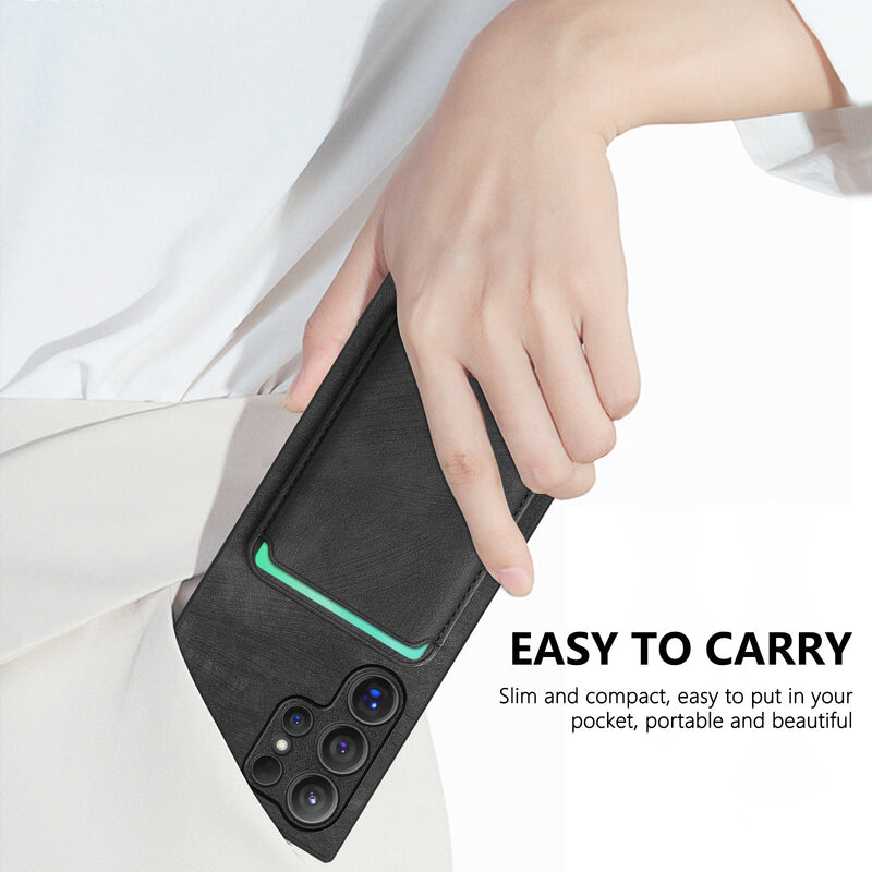 Load image into Gallery viewer, Samsung Galaxy A55 5G (SM-A556) - Business Shockproof Magnetic Attraction Leather Wallet Series Case - i-Station Mobile Phone & Electronic Device Repair and Accessories