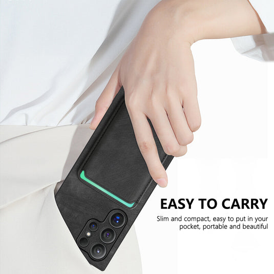 Samsung Galaxy A55 5G (SM-A556) - Business Shockproof Magnetic Attraction Leather Wallet Series Case - i-Station Mobile Phone & Electronic Device Repair and Accessories