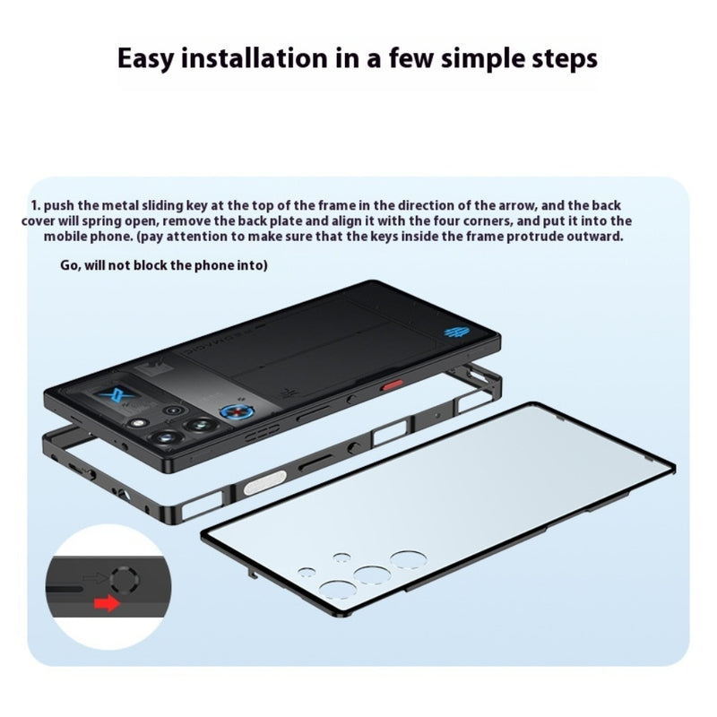 Load image into Gallery viewer, ZTE nubia Red Magic 9S Pro / 9S Pro Plus - Metal Frame Frosted Magnetic Phone Case - i-Station Mobile Phone & Electronic Device Repair and Accessories