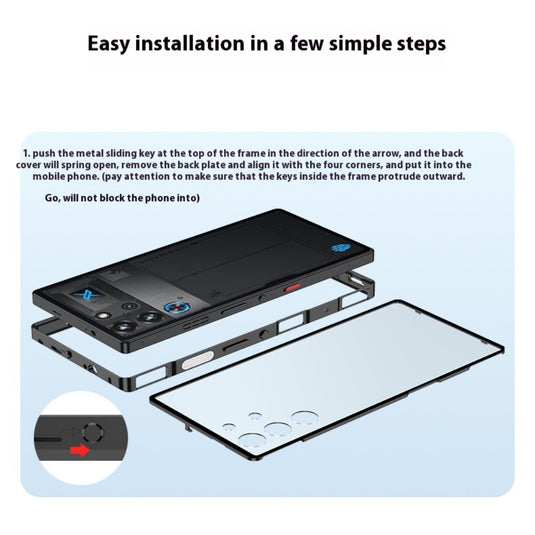 ZTE nubia Red Magic 9S Pro / 9S Pro Plus - Metal Frame Frosted Magnetic Phone Case - i-Station Mobile Phone & Electronic Device Repair and Accessories