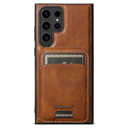 Samsung Galaxy S22/Plus/Ultra - Business Detachable Magnetic Leather Card Holder Stand Case - i-Station Mobile Phone & Electronic Device Repair and Accessories