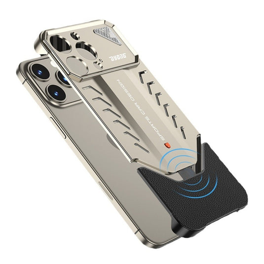 Apple iPhone 14/Pro/Max - Luxury Metal Leather Borderless Heat Dissipation Phone Case - i-Station Mobile Phone & Electronic Device Repair and Accessories