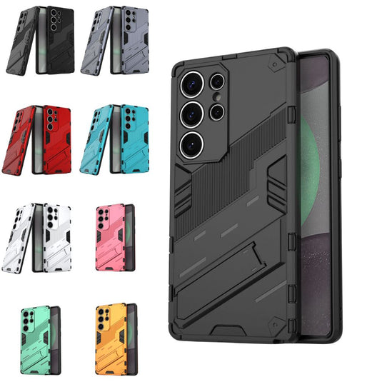 Samsung Galaxy A25 (SM-A256) - Shockproof Punk Stand Heavy Duty Case - i-Station Mobile Phone & Electronic Device Repair and Accessories